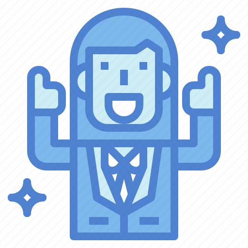 Businesswoman, good, smile, suit, trumbs, up icon - Download on Iconfinder