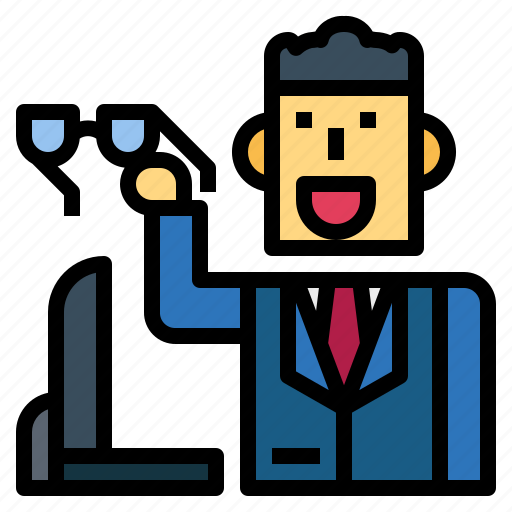 Businessman, glasses, man, suit, working icon - Download on Iconfinder