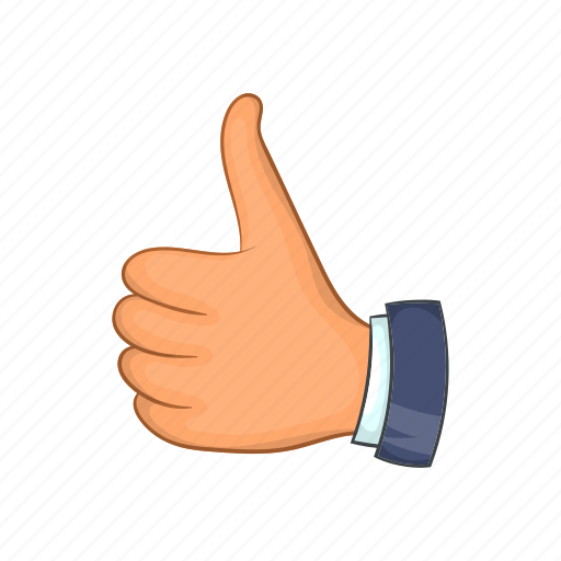 Cartoon, good, hand, ok, sign, thumb, up icon - Download on Iconfinder