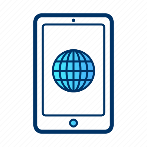 Bussiness, cellphone, device, globe, international, internet, media icon - Download on Iconfinder