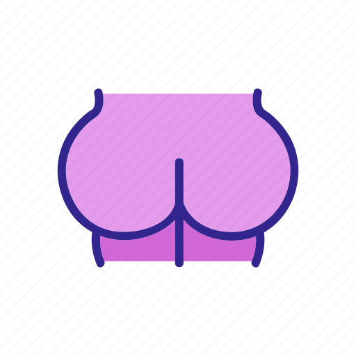 Bare, body, butt, human, outline, part, tattoo icon - Download on Iconfinder