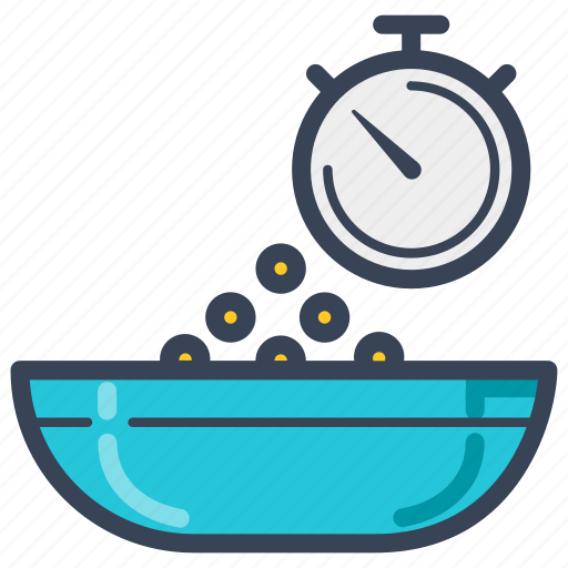 Bowl, breakfast, cereal, delivery, food, timer icon - Download on Iconfinder