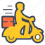buy online, delivery, dispatch, fast, food, online, scooter 
