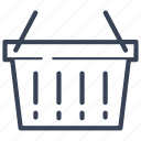 basket, business, empty, shopping, cart, ecommerce, shop