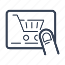 buy online, cart, ecommerce, gesture, online, shopping, touch