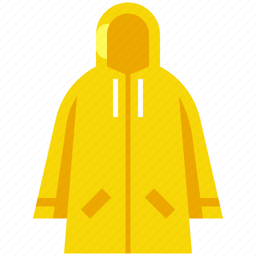 Clothes, coat, jacket, protection, rain, raincoat, weather icon - Download on Iconfinder
