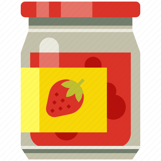 Food, fruit jam, jam, jar, jelly, strawberry, sweet icon - Download on Iconfinder