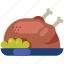 autumn, cuisine, food, meal, roast, turkey 