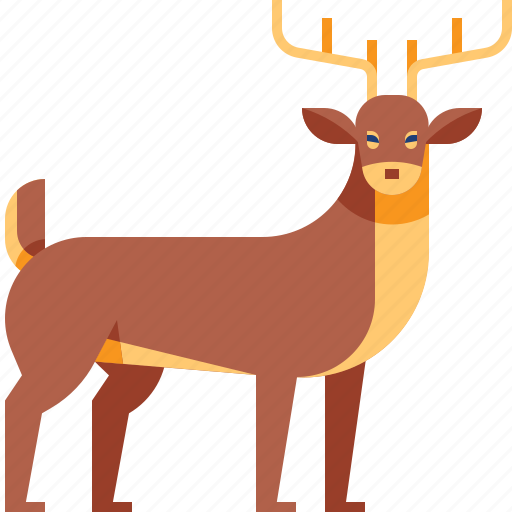 Animal, autumn, deer, reindeer, stag, wildlife icon - Download on Iconfinder