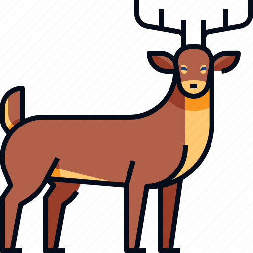 Animal, autumn, deer, reindeer, stag, wildlife icon - Download on Iconfinder