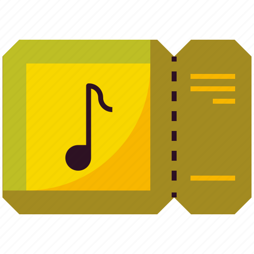 Concert, entertainment, festival, music, performance, show, ticket icon - Download on Iconfinder