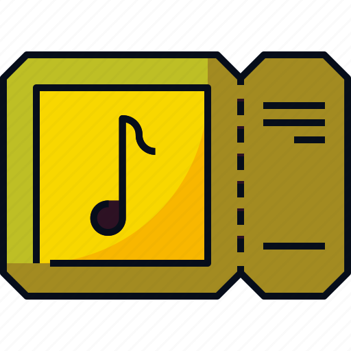 Concert, entertainment, festival, music, performance, show, ticket icon - Download on Iconfinder