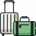 bag, baggage, briefcase, luggage, suitcase, travel