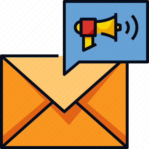 Digital marketing, email, email marketing, marketing, megaphone, promotion icon - Download on Iconfinder