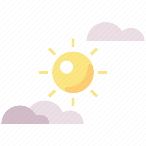 Clear sky, cloud, forecast, sky, sun, weather icon - Download on Iconfinder