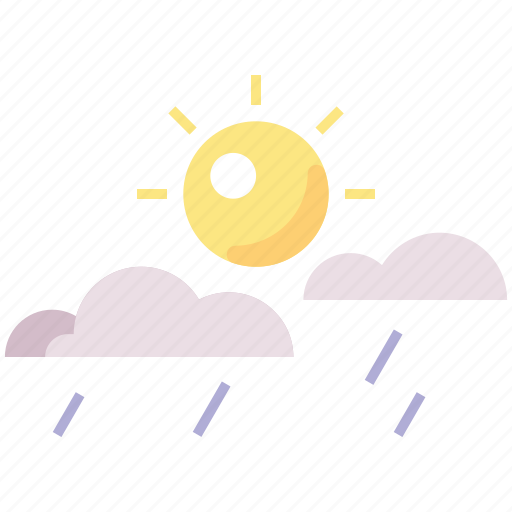 Forecast, light rain, rain, sun, sunny, sunny shower, weather icon - Download on Iconfinder