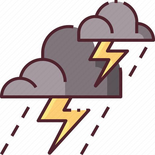 Forecast, lightning, storm, thunderstorm, weather icon - Download on Iconfinder
