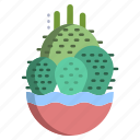 button, cactus