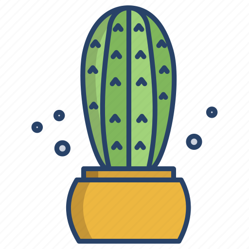 Blue, columnar, cactus icon - Download on Iconfinder