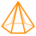 draw, pyramid, hexagonal 