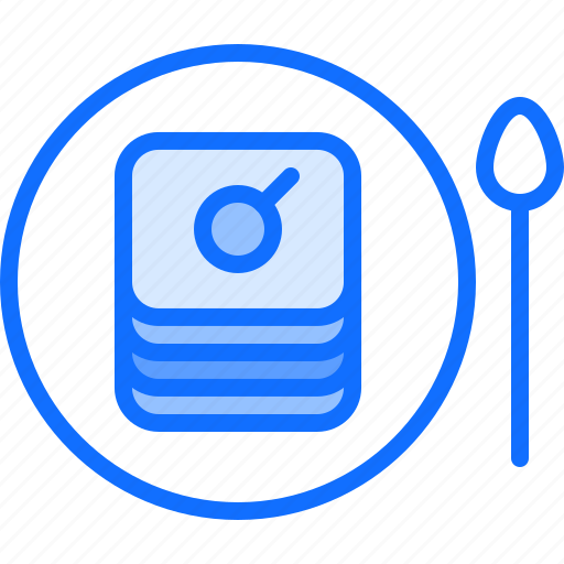 Cafe, cake, food, lunch, plate, restaurant, spoon icon - Download on Iconfinder
