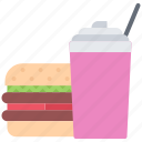 burger, cafe, food, lunch, milkshake, restaurant