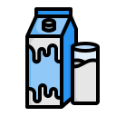 milk, breakfast, beverage, cows