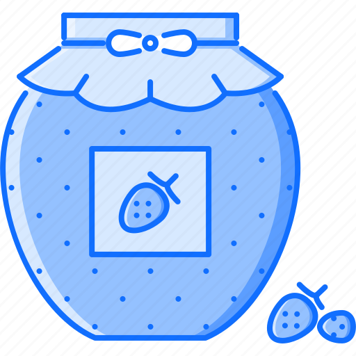 Cafe, food, jam, jar, snack, strawberry, sweet icon - Download on Iconfinder