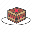 brownie, cake, confectionery, dessert, pastry, sweet, tiramisu