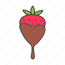 berry, chocolate, dessert, food, fruit, strawberry, sweet
