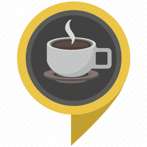 Coffee, cup, drink, hot, place, pointer icon - Download on Iconfinder