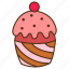 cake, cupcake, sweet, strawberry, bakery, baking, dessert, chocolate 