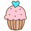 cake, cupcake, sweet, dessert, chocolate, strawberry, baking, bakery 
