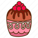 cake, cupcake, sweet, strawberry, chocolate, bakery, baking, dessert