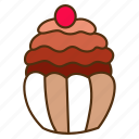 cake, cupcake, sweet, dessert, chocolate, strawberry, baking, bakery