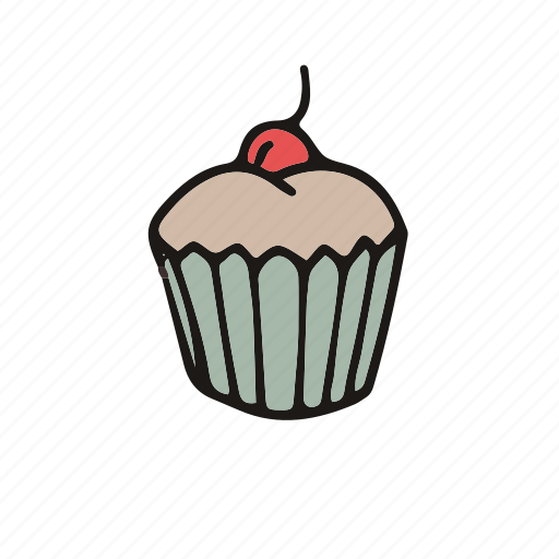 Berry, cake, cherry, cupcake, pastry icon - Download on Iconfinder