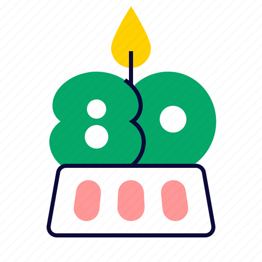 Cake, pie, candles, restaurant, birthday, holiday, anniversary icon - Download on Iconfinder