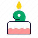 cake, pie, candles, restaurant, birthday, holiday, anniversary, date, nine