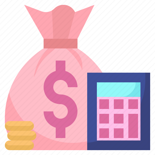 Bag, money, budget, calculator, finances icon - Download on Iconfinder