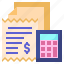 bill, business, and, finance, payment, invoice, calculator 