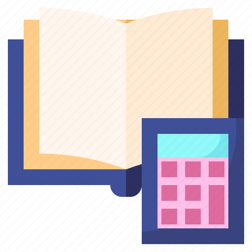 Book, school, material, education, calculator, study icon - Download on Iconfinder