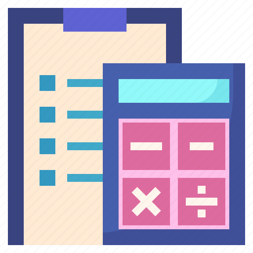 Calculating, estimation, calculator, business, finance, clipboard icon - Download on Iconfinder