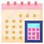 calendar, time, and, date, organization, calculator, accounting 