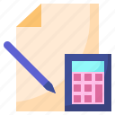 document1, calculator, accountant, savings, business