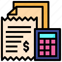 bill, business, finance, payment, invoice, calculator
