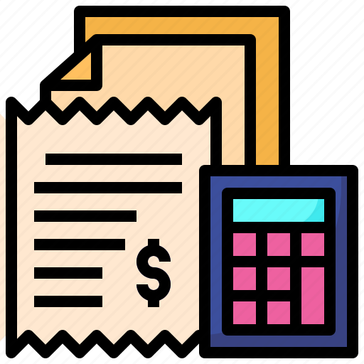 Bill, business, finance, payment, invoice, calculator icon - Download on Iconfinder