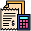 bill, business, finance, payment, invoice, calculator 