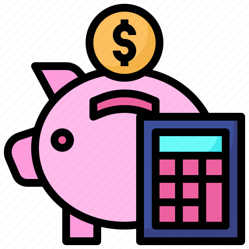 Deposit, piggy, bank, business, finance, savings, calculator icon - Download on Iconfinder