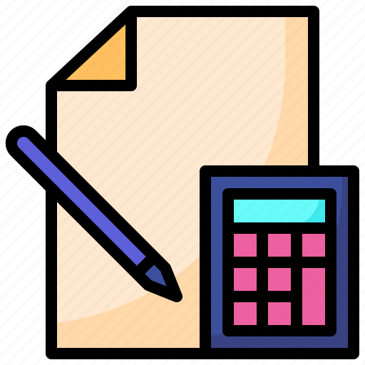 Document1, calculator, accountant, savings, business icon - Download on Iconfinder
