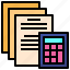 document2, calculator, accountant, bill, business 